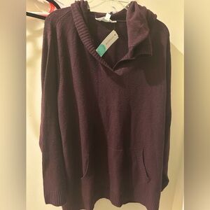 Market & Spruce Dark Purple lightweight hoodie